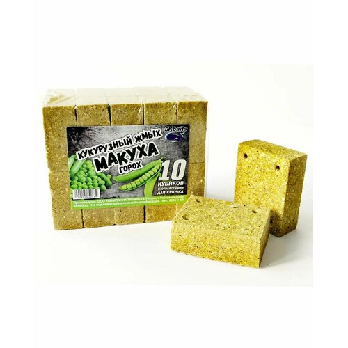 Кукурузный жмых-макуха с отверстиями для крючка 