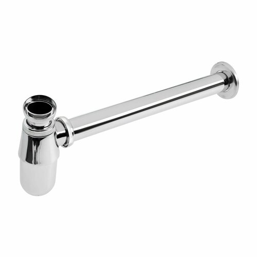 Нижняя часть сифона на раковину металлическая латунь хромированная 1068₽