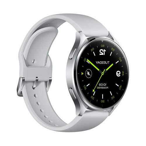 Умные часы Ксиаоми Watch 2 Silver Case With Gray TPU Strap M2320W1 Y1361535X BHR8034GL Бесконтактная оплата Встроенные датчики барометр датч 20115₽