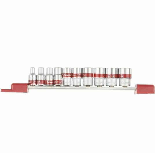 Набор головок "MATRIX" 13599 (1/4", 4-13мм, 12 граней, CrV, 10 предметов)