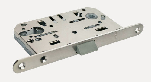 Изображение товара Защелка дверная, замок врезной межкомнатный Morelli, фиксатор для двери 1885P SN, белый никель