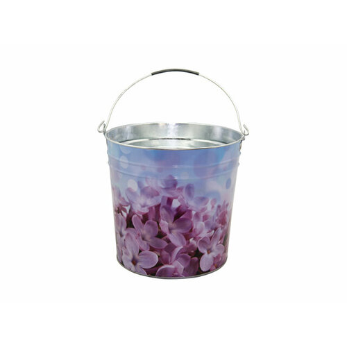 Ведро оцинкованное 12л принт сирень 1733₽