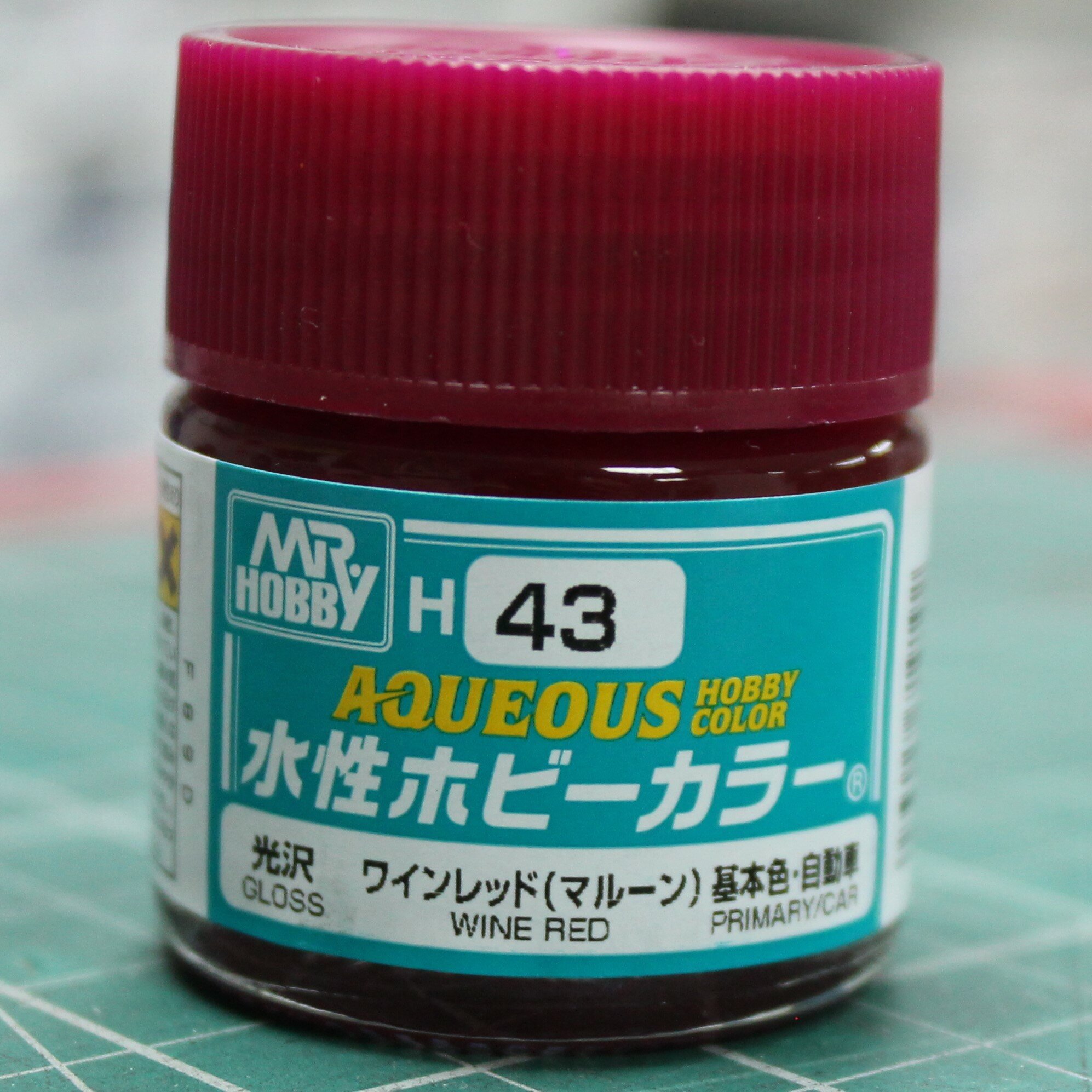H 43 Краска WINE RED Акриловая Красное вино Глянцевая 10 МЛ MR HOBBY