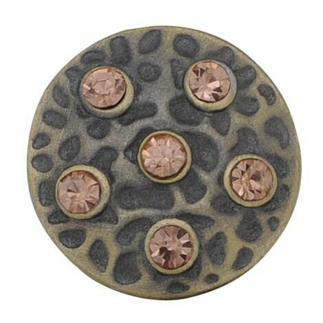 Кнопка "Драгоценная порода" персиковая