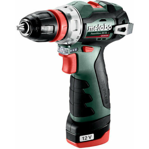 Дрель-шуруповерт METABO Power Maxx BS BL 2Ач с двумя аккумуляторами 601749500 25340₽