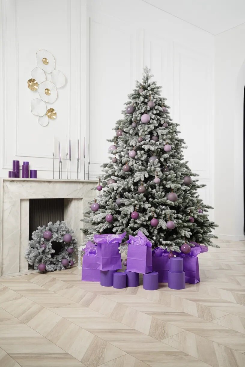 Ель искусственная Crystal trees Бермингем в снегу 230 см