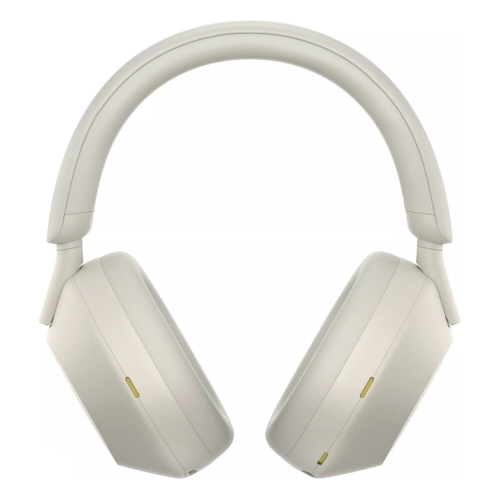 Беспроводные наушники Sony WH-1000XM5, серебристые, система ANC, Bluetooth 5.2
