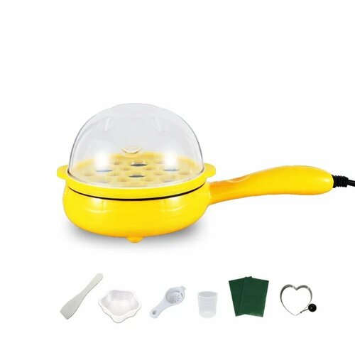 Электрическая сковородка для яиц и стейков 3 цвета 220V Желтый 1525₽