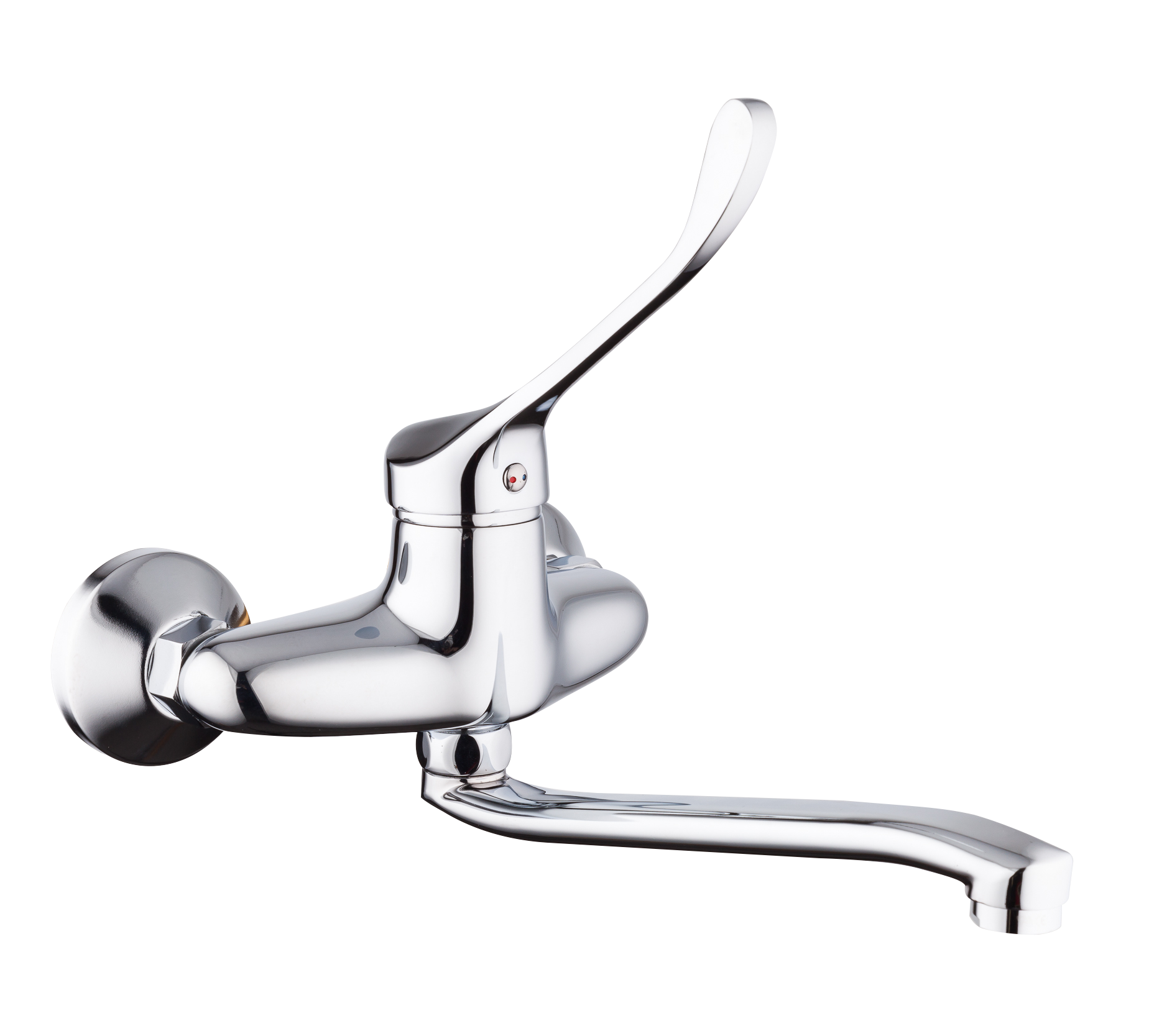 Смеситель для кухни настенный хирургический Frap F4654 латунь хром