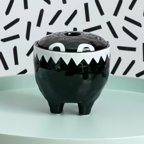 Зубохранилище шкатулка из керамики Irony Moroshka цвет Черный 2990₽