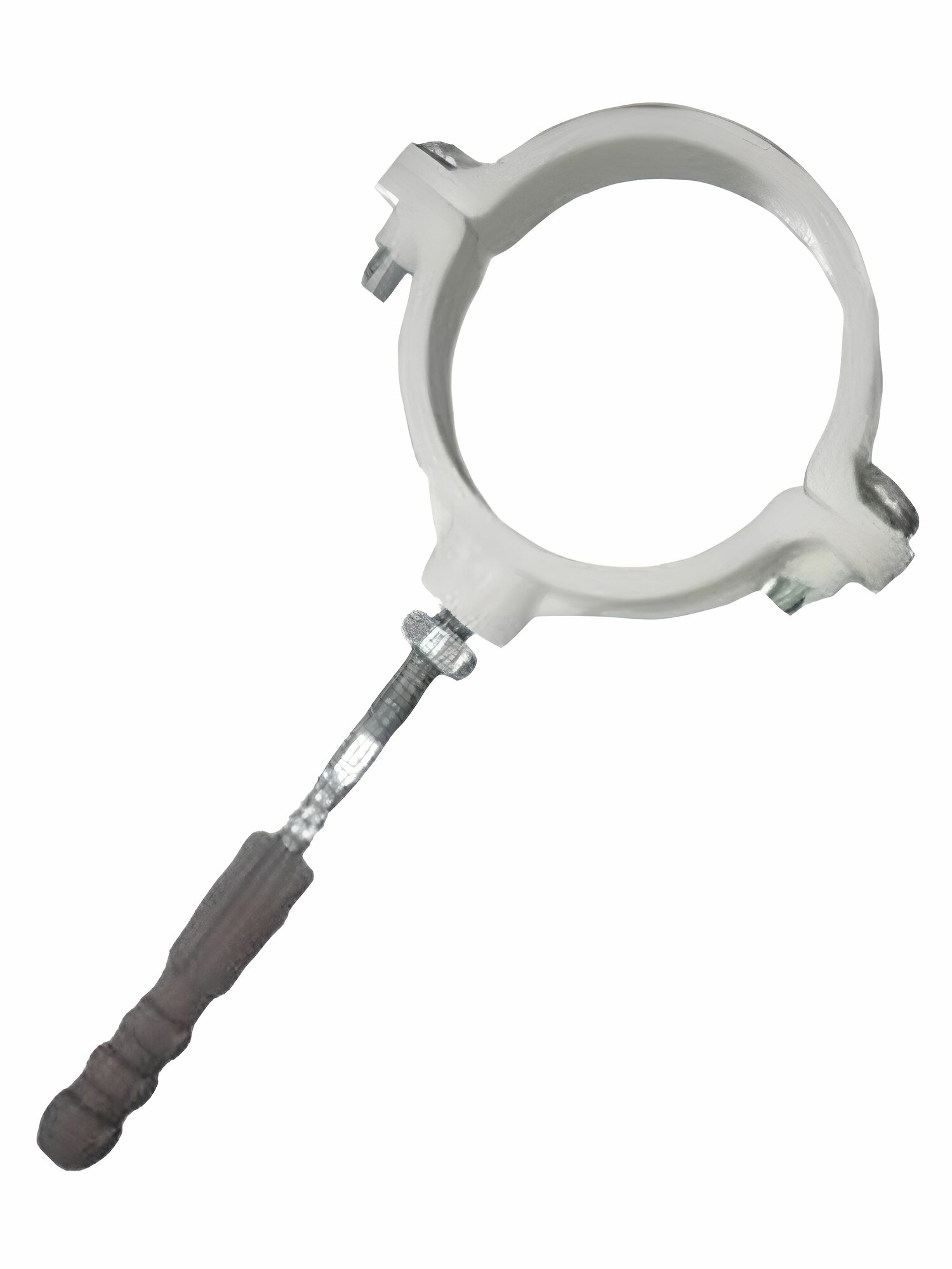 Крепление хомут на трубу 110 бел   шуруп дюбель  Europlast  Гидропласт