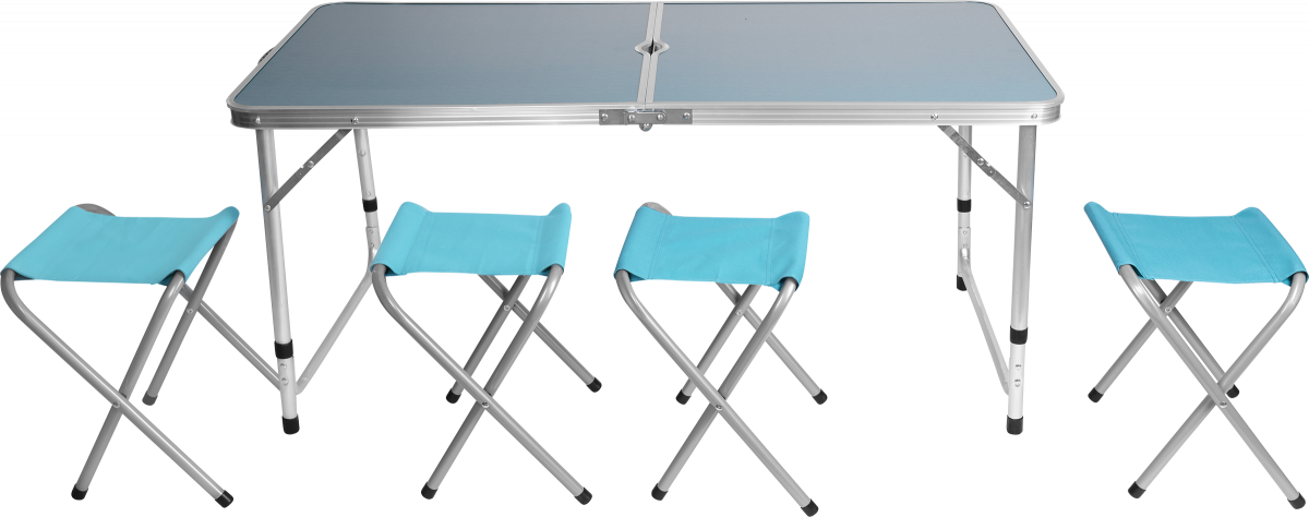 Набор мебели Actiwell FSET-01 для пикника складной стол 120х60х55 см и 4 стула