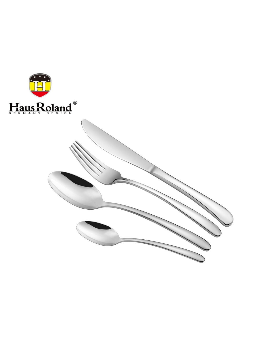 HausRoland набор столовых приборов из нержавеющей стали на 6 персон, 24 предмета