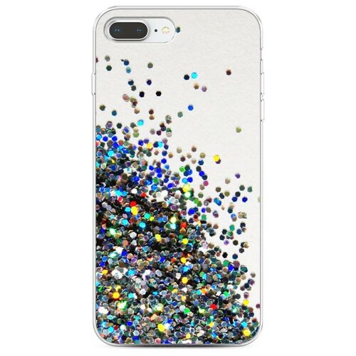 фото Силиконовый чехол "россыпь пайеток рисунок" на apple iphone 7 plus/8 plus / айфон 7 plus/8 plus case place