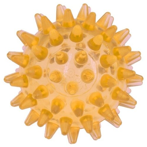 фото Мяч массажный zooone crystal 5.5cm transparent yellow 555c-9