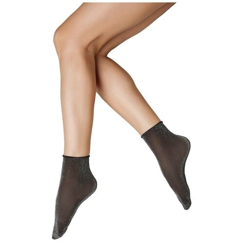 фото Женские носки minimi средние, фантазийные, 50 den, размер one size, черный