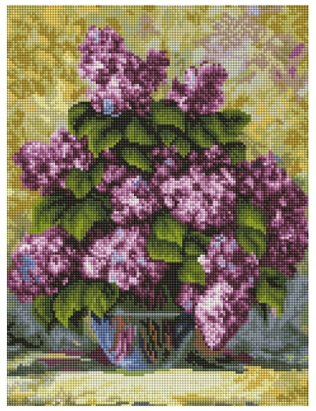 Алмазная мозаика Белоснежка Дивная сирень (716-BK-S) / 30х40 см. / На холсте / Полная выкладка