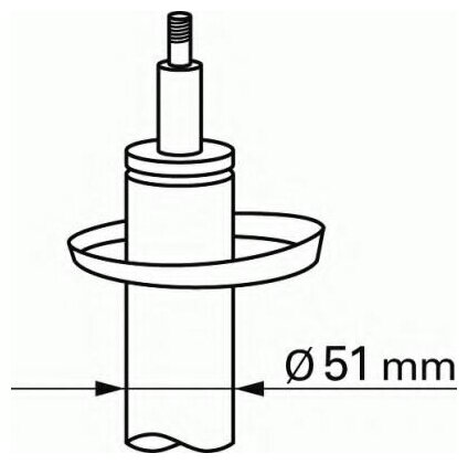 Амортизатор перед лев Sachs 313 679