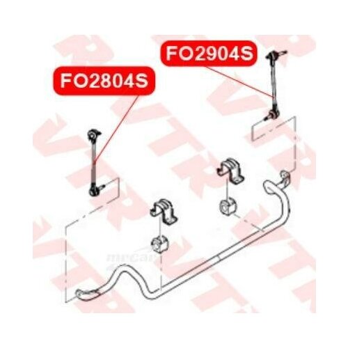 фото Vtr fo2804s тяга стабилизатора передней подвески, левая