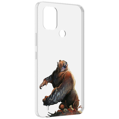 Чехол MyPads Медведь-жестокий для Nokia C31 задняя-панель-накладка-бампер чехол mypads медведь на скейте для nokia c31 задняя панель накладка бампер