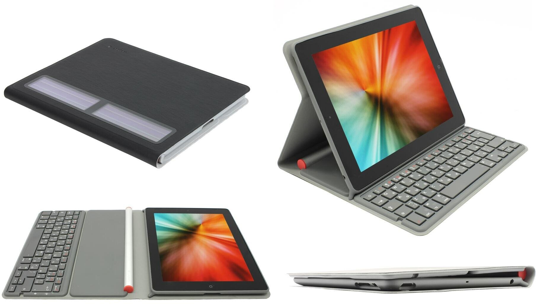 Клавиатура Logitech Wireless Solar Folio Keyboard, серая, беспроводная, for iPad