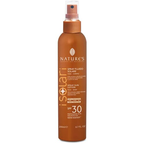 Спрей для защиты и загара на солнце Natures Sun Spray SPF 30 200 мл.