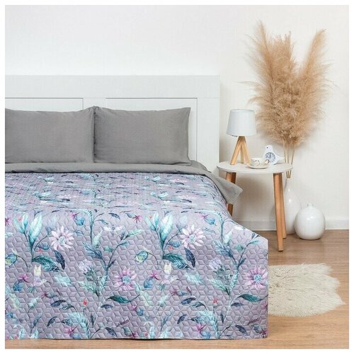 Покрывало Евро Тропический сад 230х210 см микрофибра 6470₽