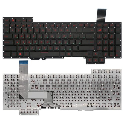 Клавиатура для ноутбука ASUS G751 черная 2800₽