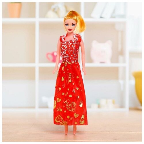 Кукла-модель «Оля» в платье, микс