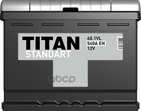 Автомобильный аккумулятор TITAN STANDART 6CT-601 VL 242х175х190