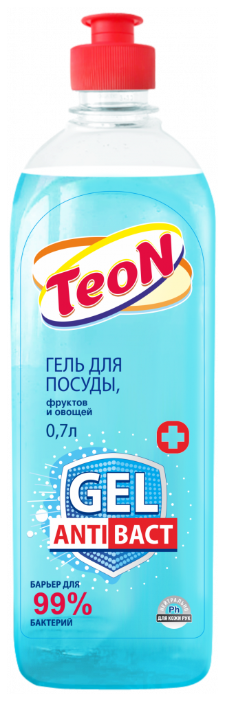 Гель для посуды TEON Антибактериальный 0,7 л