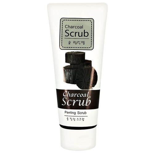 Пилинг скраб Alfredo Feemas, для лица, с древесным углём, 180 мл