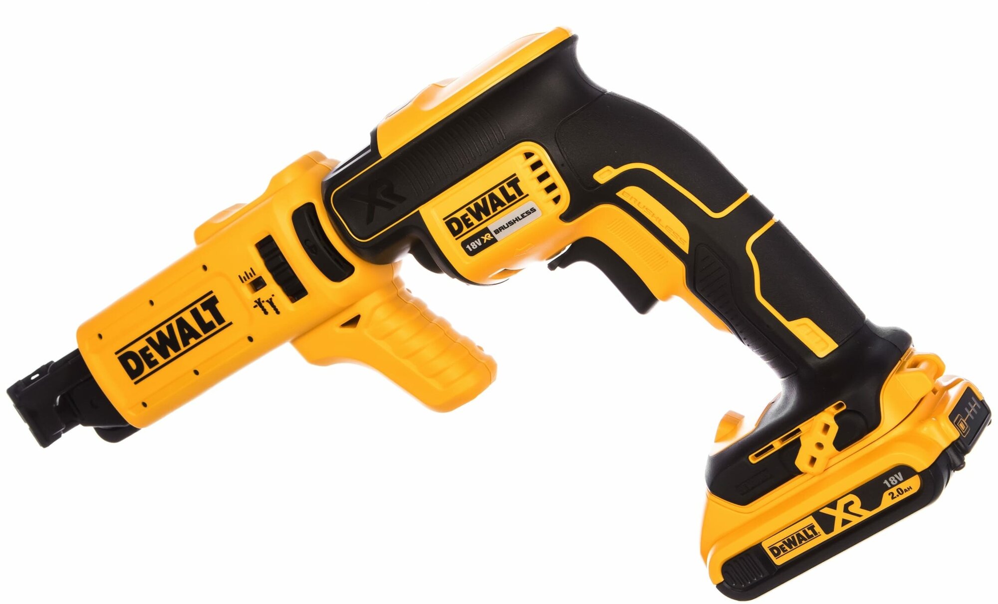 Шуруповерт аккумуляторный бесщёточный ленточный DeWalt DCF620D2K (с автоматической подачей саморезов) - фото №7