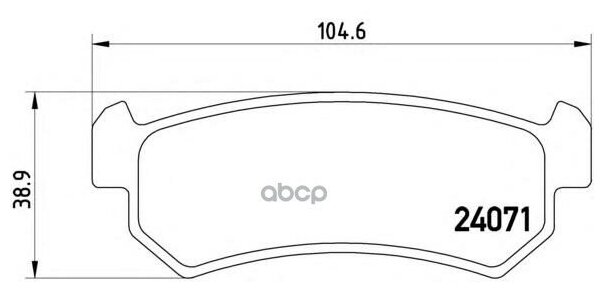 P10001_=1048 00 ! Колодки Дисковые З Daewoo Nubira 1.6i/1.8i 03> Brembo арт. P 10 001