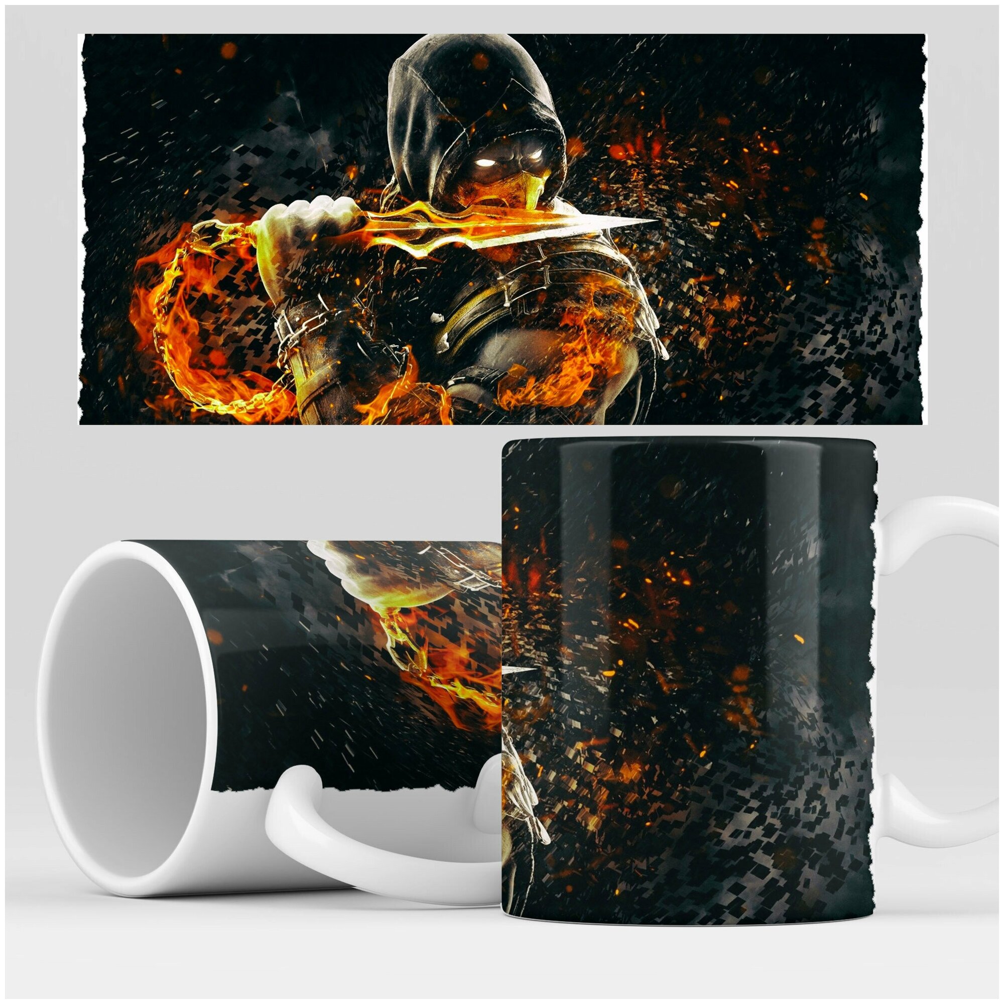 Кружка RocketCup с принтом "Mortal Combat" MK, игра