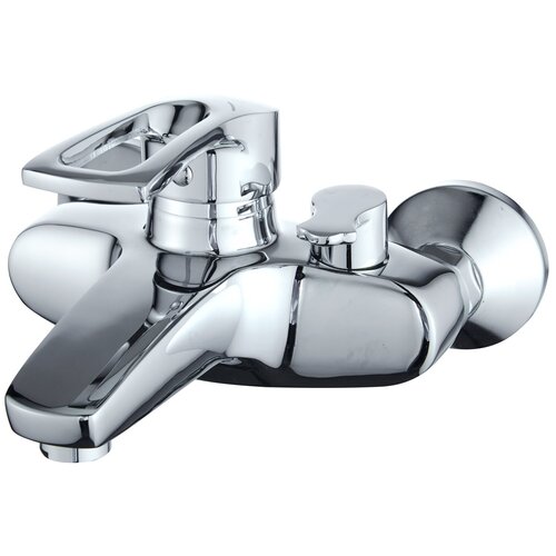 Смеситель для ванны Diadonna D80-330122 с коротким изливом, одноручковый, картридж 40 мм, хром комплект смесителей diadonna d80 900109 на ванну раковину и душевой гарнитур