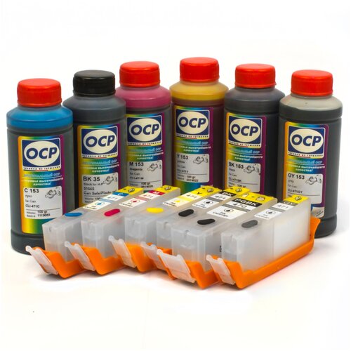 фото Набор перезаправляемых картриджей с чернилами ocp для canon pixma mg7740, ts8040, ts9040 safeset magentashop