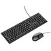 Набор клавиатура+мышь проводной Borofone, Business, BG6, 2400 DPI, мембранная, dpi 1200, английская версия, цвет: чёрный, (арт.6974443383010)