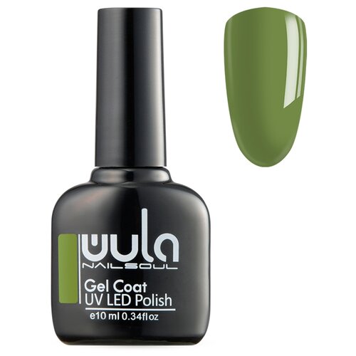 Купить WULA гель-лак для ногтей Gel Coat, 10 мл, 383 дымчато-зеленый хаки