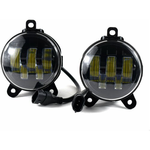 Фара противотум. ВАЗ-2170, Газель NEXT, Chevrolet Niva, рестайлинг (2009 – 2020) LED сверхмощные,регулируемые (лев.+прав.) к-т