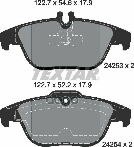 Колодки Зад. mercedes W204 07 => Textar арт. 2425301