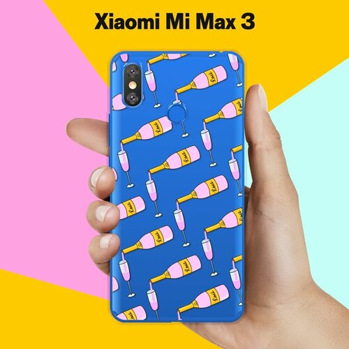 Силиконовый чехол на Xiaomi Mi Max 3 Бокал / для Сяоми Ми Макс 3 пластиковый чехол кофе для двоих на xiaomi mi max сяоми ми макс