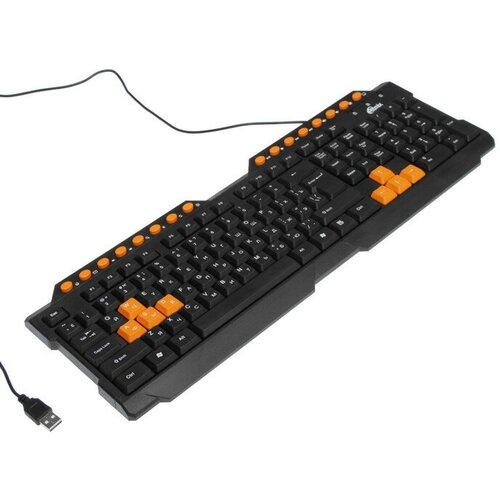 Клавиатура Ritmix RKB-151 игровая проводная мембранная 10416 клавиш USB чёрная 410500₽