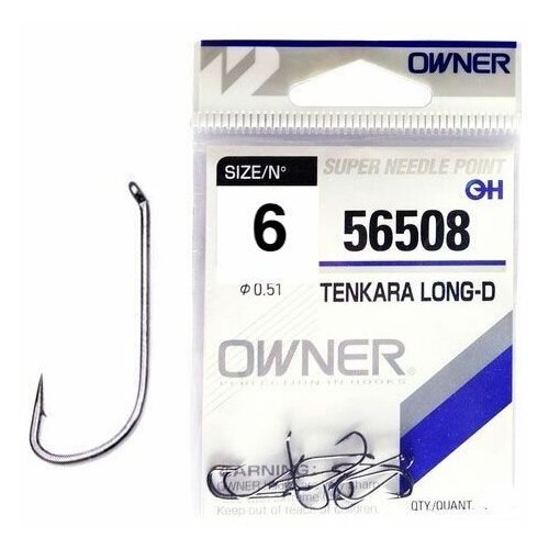 Крючки Owner Tenkara Long-D 56508 №06 крючок owner 56508 10