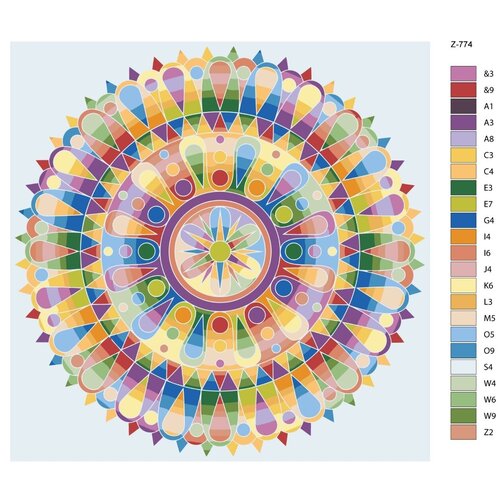 Картина по номерам Z-774 Мандала 80x80