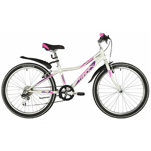 Подростковый велосипед Novatrack Alice 24, год 2021, цвет Белый, ростовка 10