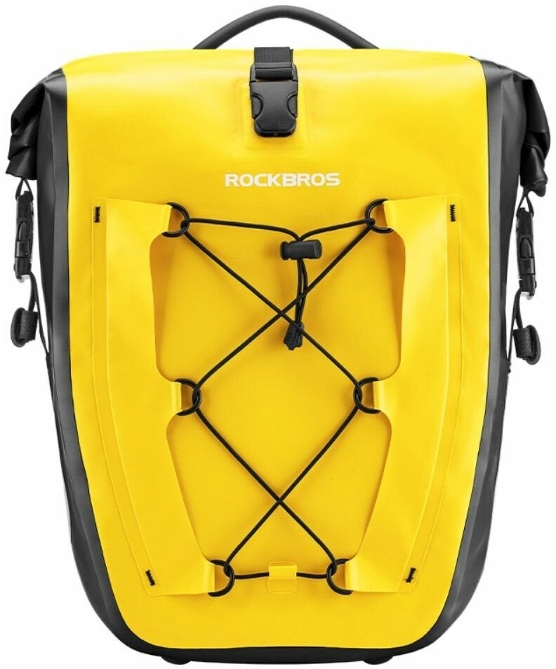Водонепроницаемая сумка на багажник велосипеда ROCKBROS AS-002-2, 25-32л - желтая