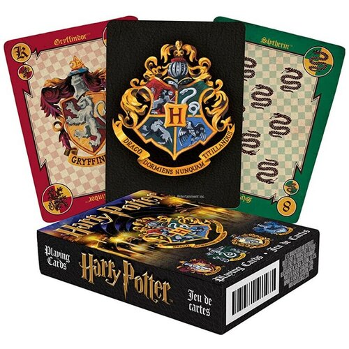 Игральные карты для покера с факультетами Хогвартса, тематика - Гарри Поттер