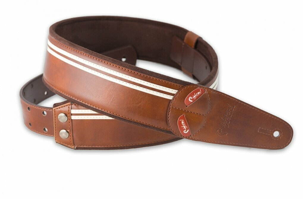 Ремень для гитары RightOn Straps 8401070110354 Mojo Race Brown