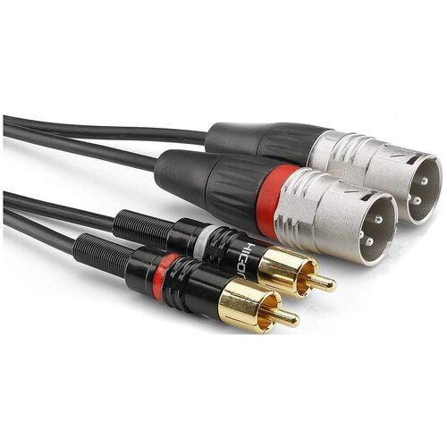 Кабель аудио 2xRCA - 2xXLR Sommer Cable HBP-M2C2-0060 0.6m кабель аудио 2xjack 2xrca sommer cable hba 62c2 0060 0 6m